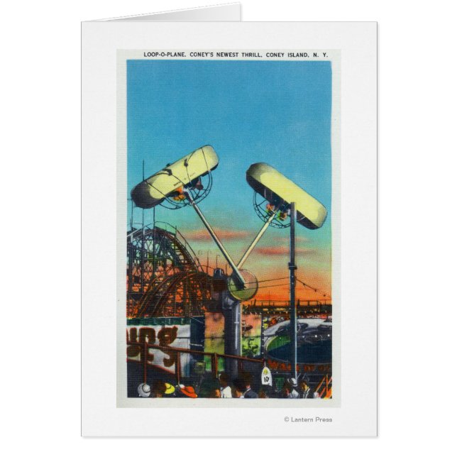 Cartão Visão da pista de loop-o-plano nº 1 (Frente)