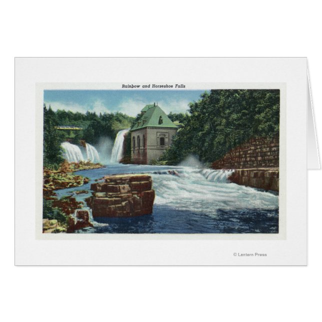 Cartão Visão das paredes do arco-íris e ferradura (Frente Horizontal)