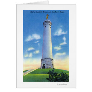 Cartão Visão de Myles Standish Monument