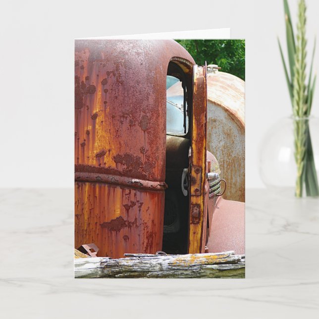 Cartão Visão Diferente do Caminhão Antigo (Frente)