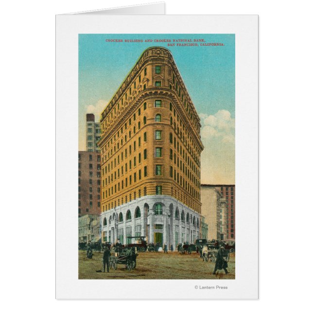 Cartão Visão do Crocker Bldg e Crocker Nat'l (Frente)