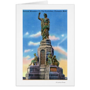 Cartão Visão do Monumento de Nat aos Pais dos EUA