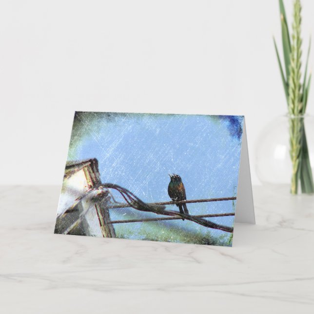 Cartão Visão dupla, aniversário (Frente)