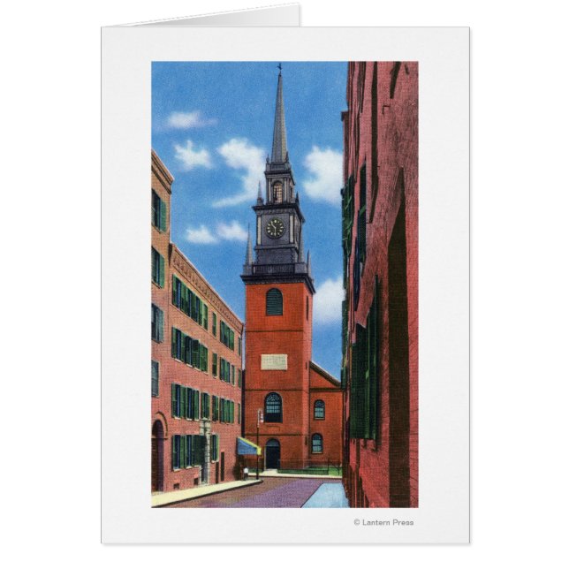 Cartão Visão Exterior da Antiga Igreja do Norte (Frente)