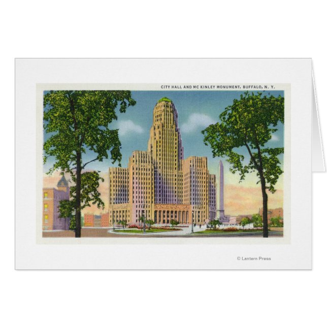 Cartão Visão Exterior da Câmara Municipal e do McKinley (Frente Horizontal)