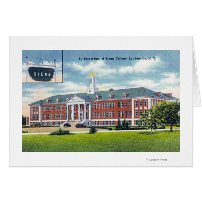 Cartão Visão Exterior das Ruas. Bernardine de Siena (Frente Horizontal)