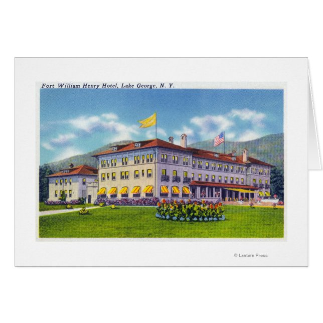 Cartão Visão Exterior do Hotel Fort William Henry (Frente Horizontal)