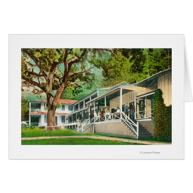 Cartão Visão Exterior do Hotel Geysers, Participantes (Frente Horizontal)