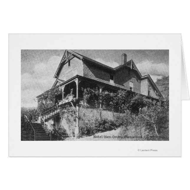 Cartão Visão Exterior do Hotel Glen Orchy (Frente Horizontal)