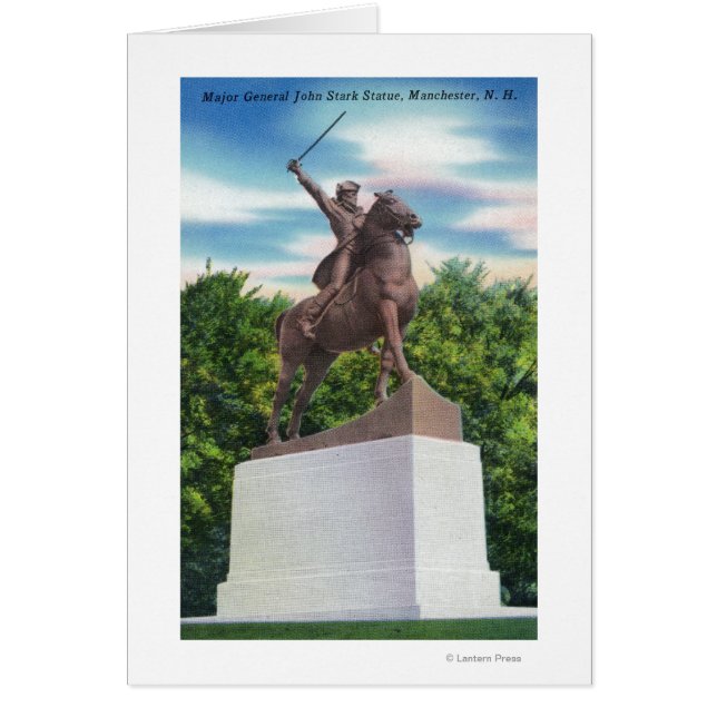 Cartão Visão Geral da Estátua John Stark (Frente)