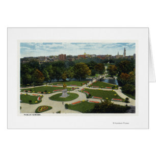 Cartão Visão Geral do Jardim Público