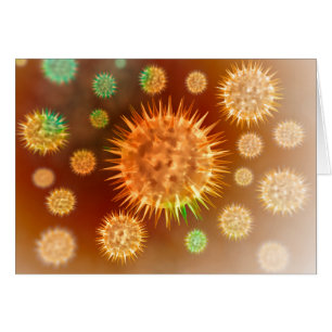 Cartão Visão Microscópica Das Células Canceres