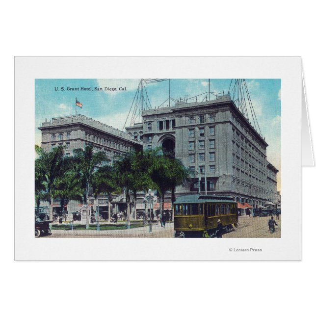 Cartão Visão Superior do Hotel Grant EUA (Frente Horizontal)