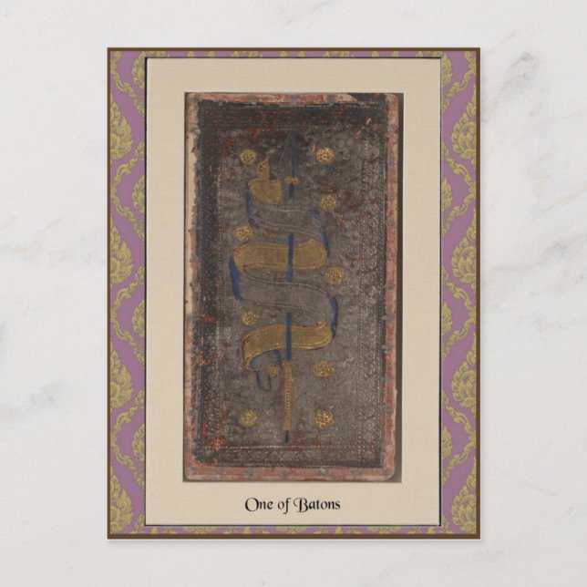 Cartão Visconti Tarot Deck 1 - cerca de 1428-1447 (Frente)