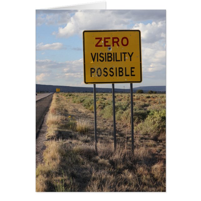 Cartão Visibilidade zero (Frente)