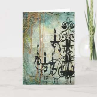 Cartão 'Vision To Have' Chandelier Greeting Card