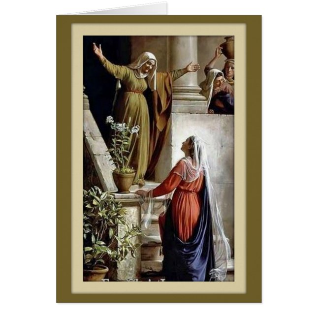 Cartão Visitações do St. Elizabeth da Virgem Maria (Frente)