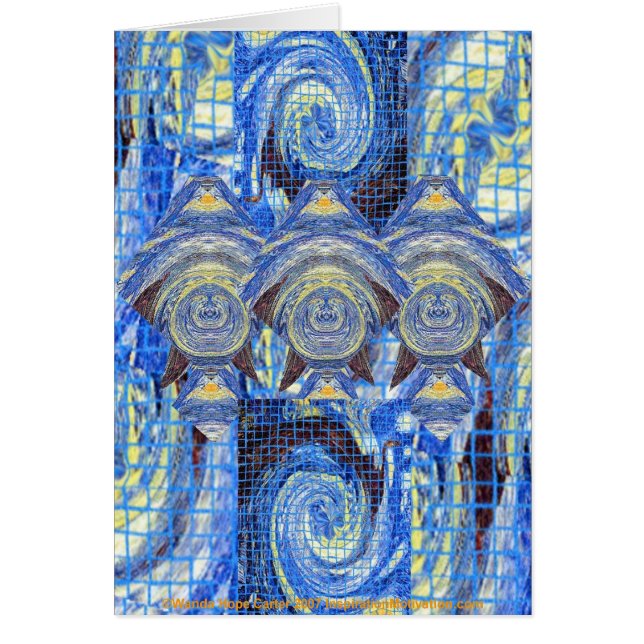 Cartão Visitantes de Van Gogh em uma noite estrelado (Frente)