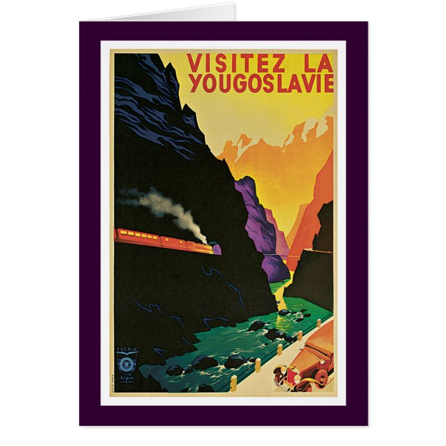 Cartão Visitez La Yougoslavie (Frente)