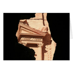 Cartão vislumbre do Tesouro de petra