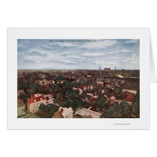 Cartão Vista aérea da cidade (Frente Horizontal)