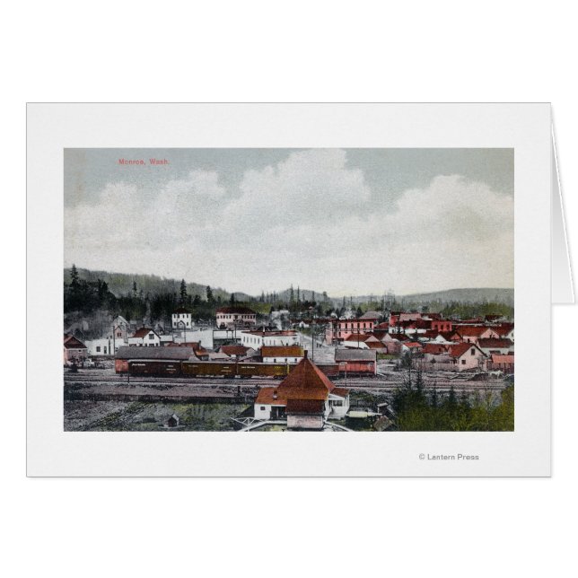 Cartão Vista aérea da cidade (Frente Horizontal)