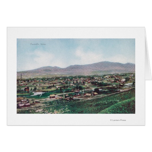 Cartão Vista aérea da cidade a partir das Colinas (Frente Horizontal)