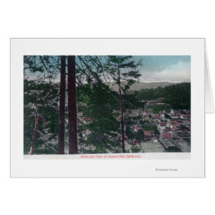 Cartão Vista aérea da cidade de Guerneville, CA