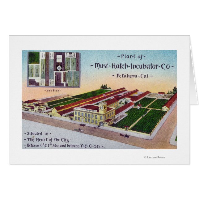 Cartão Vista aérea da Incubadora de Obrigação de Hatch Co (Frente Horizontal)
