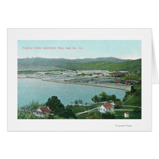 Cartão Vista aérea das minas de enxofre (Frente Horizontal)