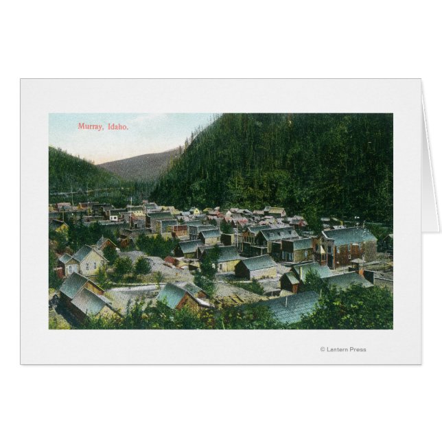 Cartão Vista aérea de CityMurray, ID (Frente Horizontal)