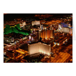 Cartão Vista aérea de Las Vegas