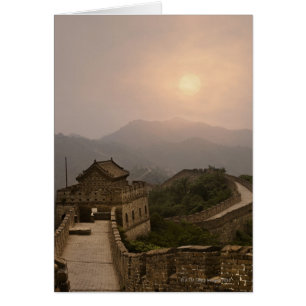 Cartão Vista aérea do Muro Excelente da China