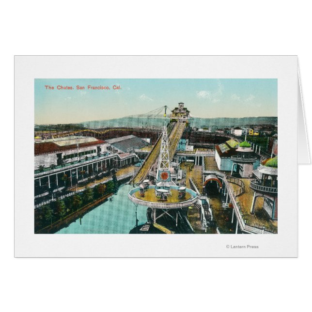 Cartão Vista aérea dos chutes (Frente Horizontal)