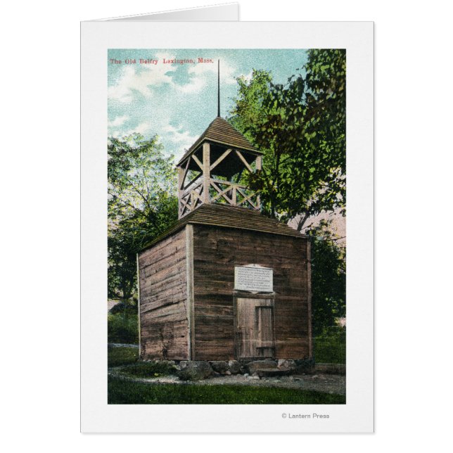 Cartão Vista da antiga Belfry nº 2 (Frente)