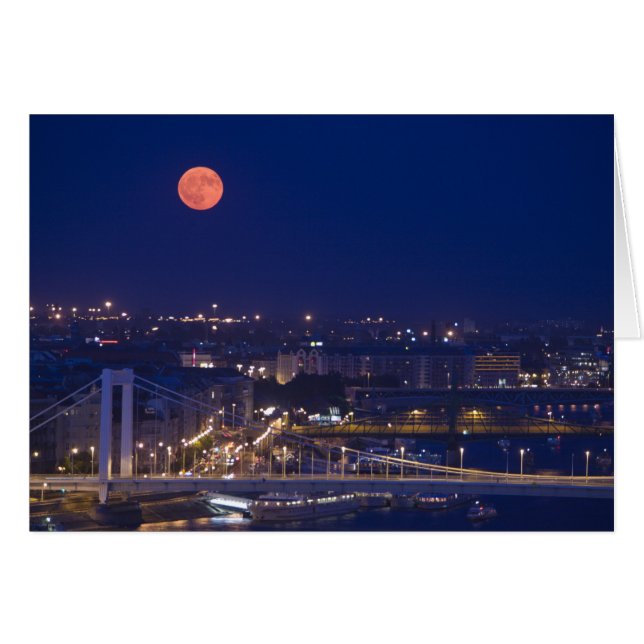 Cartão Vista da Bacia dos Pescadores ao lado de Matyas (Frente Horizontal)