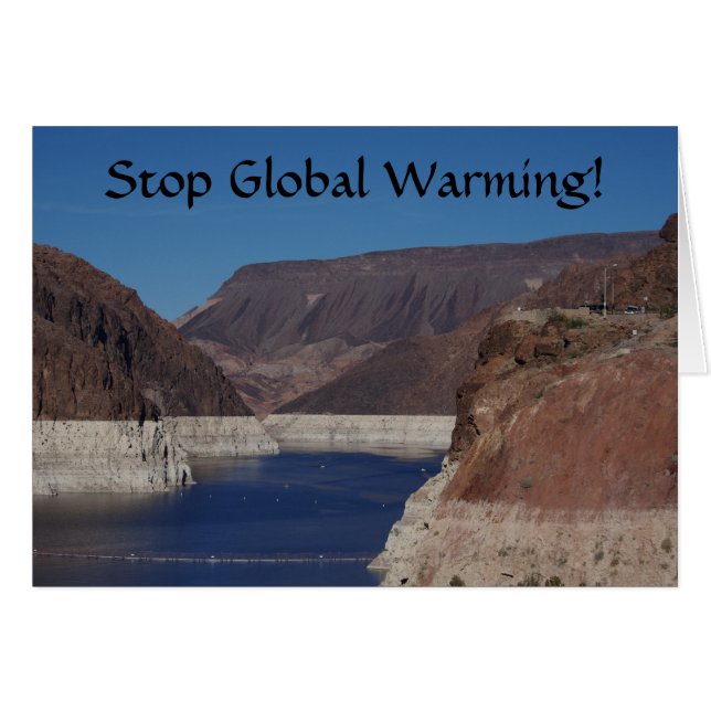 Cartão Vista da barragem Hoover 2016. (Frente horizontal)