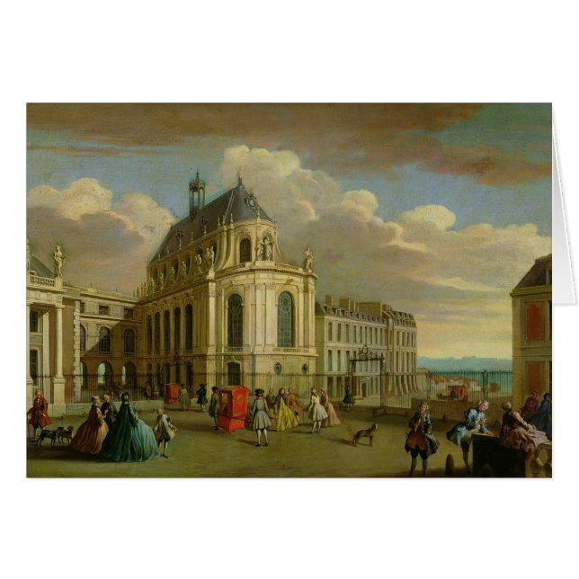 Cartão Vista da capela do castelo de (Frente Horizontal)