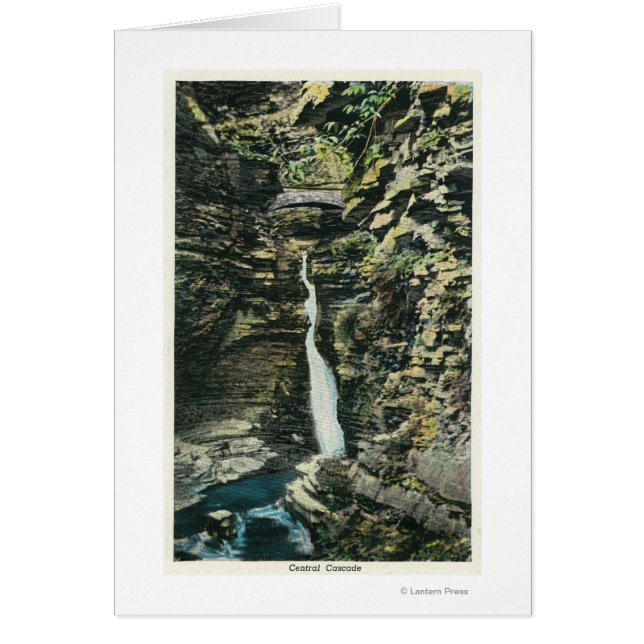 Cartão Vista da Cascata Central (Frente)
