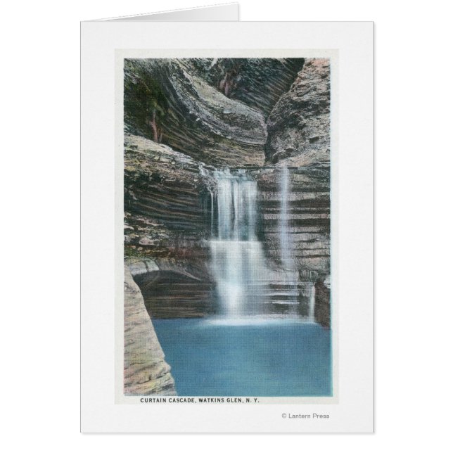 Cartão Vista da Cascata da Cortina (Frente)