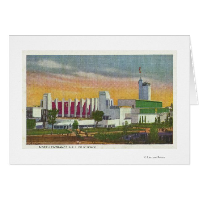 Cartão Vista da Entrada do Norte, Hall da Ciência (Frente Horizontal)