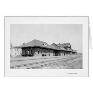 Cartão Vista da Estação Ferroviária