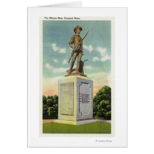 Cartão Vista da Estátua do Homem Minuto