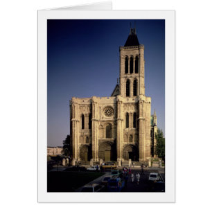 Cartão Vista da fachada ocidental, c.1135 começado (foto)