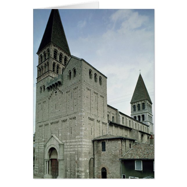 Cartão Vista da fachada oeste, século 10-11 (Frente)