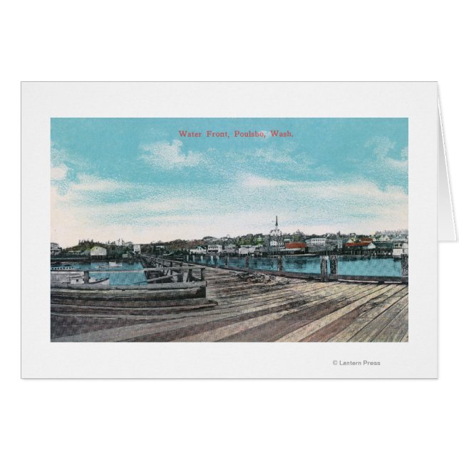 Cartão Vista da frente d'água (Frente Horizontal)