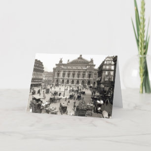 Cartão Vista da Ópera de Paris, 1890-99