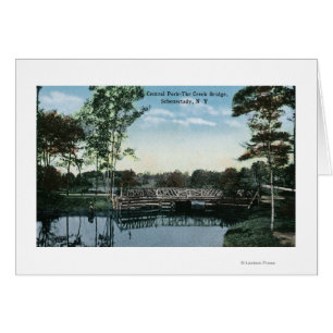 Cartão Vista da Ponte Central Park Creek