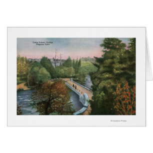 Cartão Vista da Ponte da Ilha de Luna