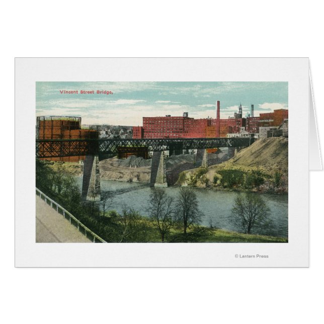 Cartão Vista da Ponte Vincent Street (Frente Horizontal)